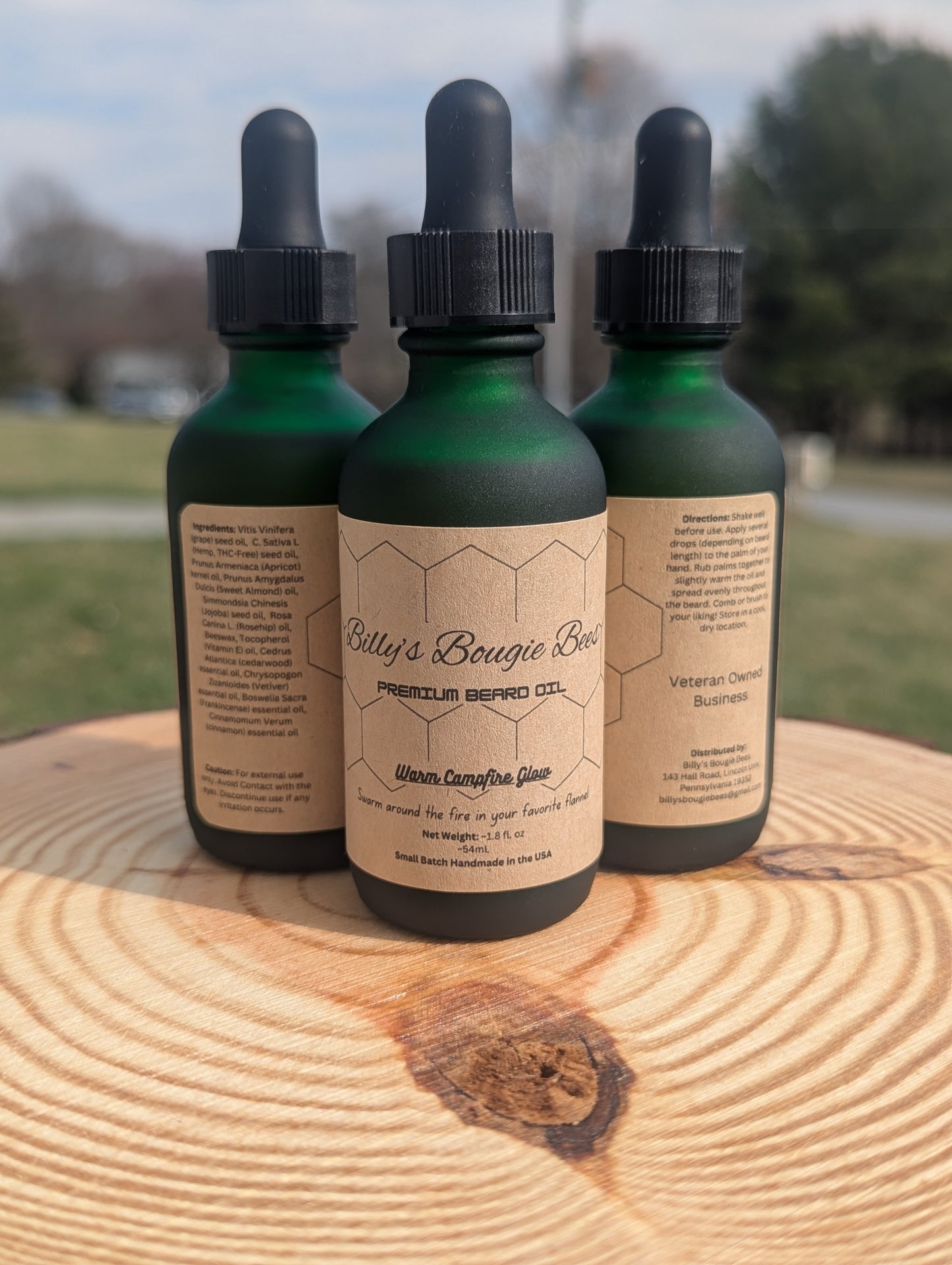 Warm Campfire Glow Beard Oil